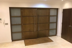 high-security double-entrance doors-high-security-glass-side-panels-hertfordshire