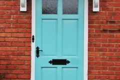 Steel core front security door