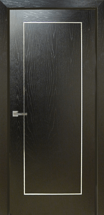 stainless chrome aluminium door inlay